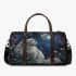 Longhaired British Cat in Lunar Gardens 1 3D Travel Bag