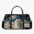 Longhaired British Cat in Lunar Landscapes 3D Travel Bag