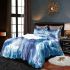 Longhaired british cat in magical ice palaces bedding set