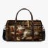 Longhaired British Cat in Timeless Libraries 3 3D Travel Bag