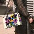 Flowers in the style of marano electronic music Small Handbag, Totes, Crossbody, Purse: Bag Gift Idea for Girlfriend, Sitter, Birthday, Women ,Daughter, Mama, Ladies