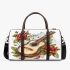 music note and guitar and roses with green leaf and pigs sing 2 Travel Bag