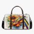 Music note and violoin and Sunflower and color Koi Fish 4 Travel Bag