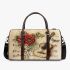 Music notes and guitar and rose and dragonfly 2 Travel Bag