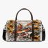 Music notes and Piano and Sunflowers and carp color 4 Travel Bag