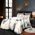 Natural grace minimalist floral accents bedding set