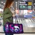 Panda with colorful smoke 3d travel bag