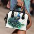 Peacock and dream catcher shoulder handbag