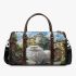 Persian Cat in Fairytale Castle Courtyards 3D Travel Bag