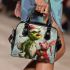 Pigs and red grinchy smile toothless shoulder handbag