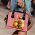 Pinky pigs and yellow grinchy got bucked smile shoulder handbag