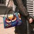 Proud Owl with Fish Small Handbag