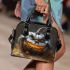 Pumkin gray grinchy smile show he big d shoulder handbag