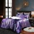 Purple crocuses with butterflies bedding set