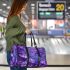 Purple crocuses with purple butterflies 3d travel bag