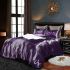 Purple frog with bright green eyes bedding set