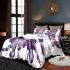 Purple tree frog wearing crown bedding set