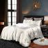 Serenity in patterns minimalist floral impressions bedding set
