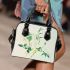 Soothing Simplicity Subtle Floral Patterns Shoulder Handbag