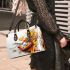 spider and music notes and electric guitar with yellow Small Handbag