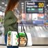 St patricks day cute baby owl with beret 3d travel bag
