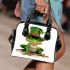 St patrick's day cute frog wearing hat shoulder handbag