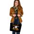 Thanksgiving family dinner survivor Leather Tote Bag