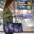 The purple butterflies dance gracefully in the sky 3d travel bag