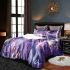 The purple butterflies dance gracefully in the sky bedding set