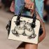 Two cute cartoon frogs in love shoulder handbag