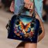 Vibrant butterfly garden shoulder handbag