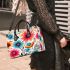 Vibrant Floral Circle Small Handbag