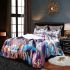 Vibrant floral still life scene bedding set