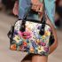 Vibrant Flower Garden Landscape Shoulder Handbag