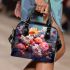 Vibrant Mixed Flower Bouquet Shoulder Handbag