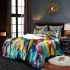 Vibrant painting of fish bedding set