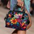 Vibrant Stained Glass Bouquet 1 Shoulder Handbag
