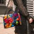 Vibrant Stained Glass Bouquet Small Handbag