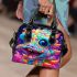 Vibrant Surreal Creature with Smoke Shoulder Handbag