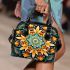 Vivid Floral Kaleidoscope Design Shoulder Handbag