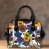 Pattern of flowers in the style maru aronson Shoulder Handbag, Totes, Crossbody, Purse: Gift Idea for Girlfriend, Women ,Daughter, Mama, Ladies