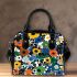 Pattern of flowers in the style maru aronson Shoulder Handbag, Totes, Crossbody, Purse: Gift Idea for Girlfriend, Women ,Daughter, Mama, Ladies