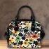 Pattern of flowers in the style maru aronson Shoulder Handbag, Totes, Crossbody, Purse: Gift Idea for Girlfriend, Women ,Daughter, Mama, Ladies