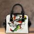 Abstract animal large abstract shapes around the creature shoulder handbag