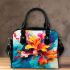 Abstract Colorful Floral Painting Shoulder Handbag