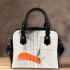 Abstract line drawing shoulder handbag