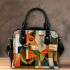 Abstract painting of an animal in the style cubism shoulder handbag