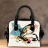 Abstract with the shape of a butterfly shoulder handbag