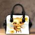 Adorable baby honey bee with big eyes shoulder handbag