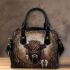 American bisson with dream catcher shoulder handbag